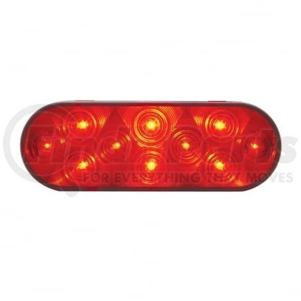 38774 by UNITED PACIFIC - Brake / Tail / Turn Signal Light - 6" Oval Light, 10 LED, Red LED/Lens