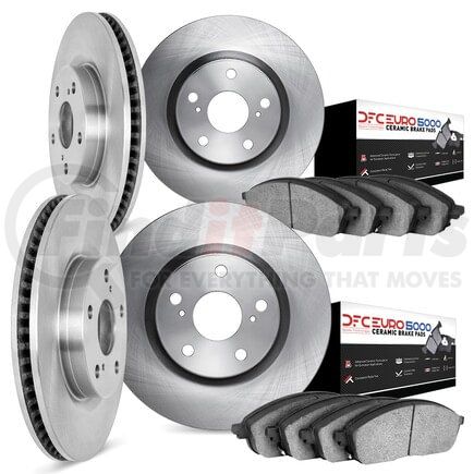 6604-02010 by DYNAMIC FRICTION COMPANY - Rotors with 5000 Euro Ceramic Brake Pads