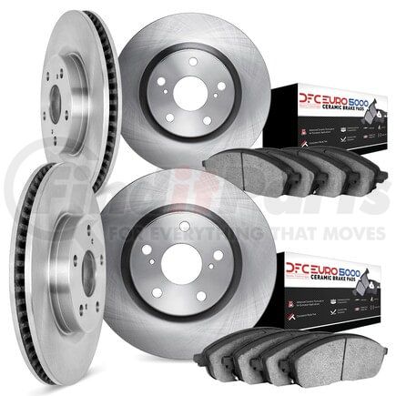6604-10001 by DYNAMIC FRICTION COMPANY - Rotors with 5000 Euro Ceramic Brake Pads
