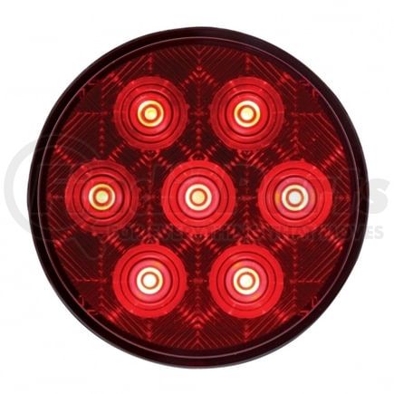 39117B by UNITED PACIFIC - Brake / Tail / Turn Signal Light - Bulk, 4" Round Competition Series Light, 7 LED, Red LED/Lens