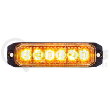 39161 by UNITED PACIFIC - Multi-Purpose Warning Light - 6 High Power LED "Competition Series" Slim Warning Light, Amber