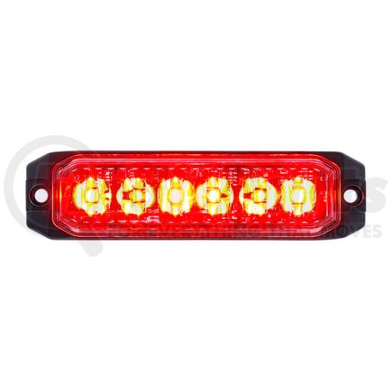 39164 by UNITED PACIFIC - Multi-Purpose Warning Light - 6 High Power LED "Competition Series" Slim Warning Light, Red