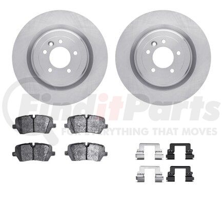 6612-11091 by DYNAMIC FRICTION COMPANY - Rotors with 5000 Euro Ceramic Brake Pads includes Hardware