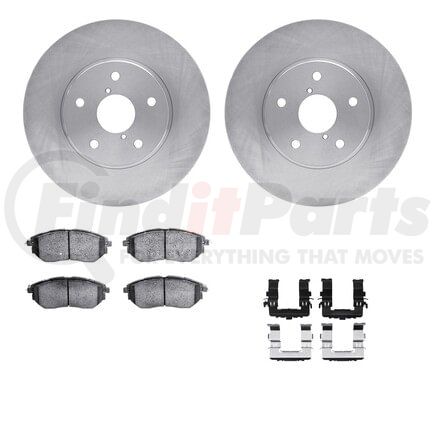 6612-13035 by DYNAMIC FRICTION COMPANY - Rotors with 5000 Euro Ceramic Brake Pads includes Hardware