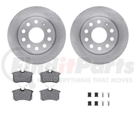 6612-13443 by DYNAMIC FRICTION COMPANY - Rotors with 5000 Euro Ceramic Brake Pads includes Hardware