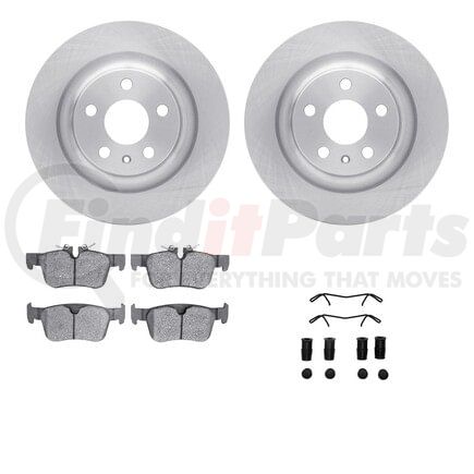 6612-27232 by DYNAMIC FRICTION COMPANY - Rotors with 5000 Euro Ceramic Brake Pads includes Hardware