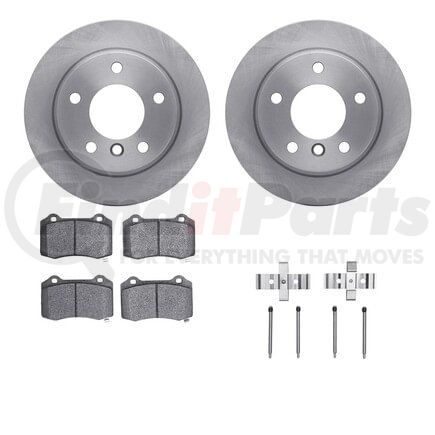 6612-39005 by DYNAMIC FRICTION COMPANY - Rotors with 5000 Euro Ceramic Brake Pads includes Hardware