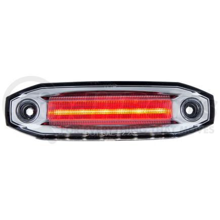 39302 by UNITED PACIFIC - Clearance/Marker Light - Red and White LED/Clear Lens, 6 LED