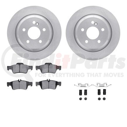 6612-63332 by DYNAMIC FRICTION COMPANY - Rotors with 5000 Euro Ceramic Brake Pads includes Hardware