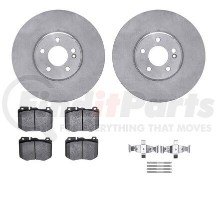 6612-63376 by DYNAMIC FRICTION COMPANY - Rotors with 5000 Euro Ceramic Brake Pads includes Hardware