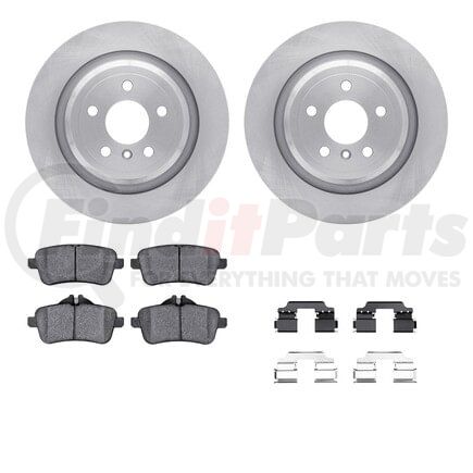 6612-63432 by DYNAMIC FRICTION COMPANY - Rotors with 5000 Euro Ceramic Brake Pads includes Hardware