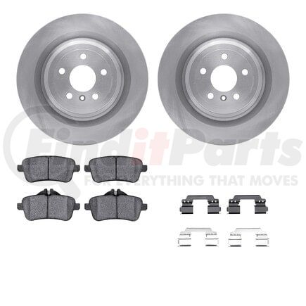 6612-63444 by DYNAMIC FRICTION COMPANY - Rotors with 5000 Euro Ceramic Brake Pads includes Hardware