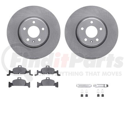 6612-73294 by DYNAMIC FRICTION COMPANY - Rotors with 5000 Euro Ceramic Brake Pads includes Hardware