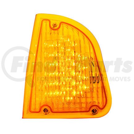 39336 by UNITED PACIFIC - Turn Signal Light- LH, 29 LED, Amber LED/Amber Lens, for Kenworth