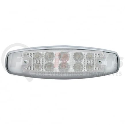 39453 by UNITED PACIFIC - Clearance/Marker Light, Amber LED/Clear Lens, Rectangle Design, with Reflector, 10 LED