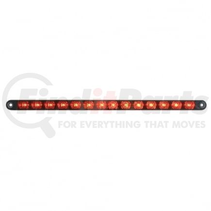 39645B by UNITED PACIFIC - Auxiliary Light - Auxiliary Strip Light, 14 LED 12", Red LED/Chrome Lens