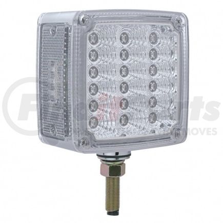 39683 by UNITED PACIFIC - Turn Signal Light - Double Face, RH, 39 LED Reflector, Amber & Red LED/Clear Lens, 1-Stud Mount