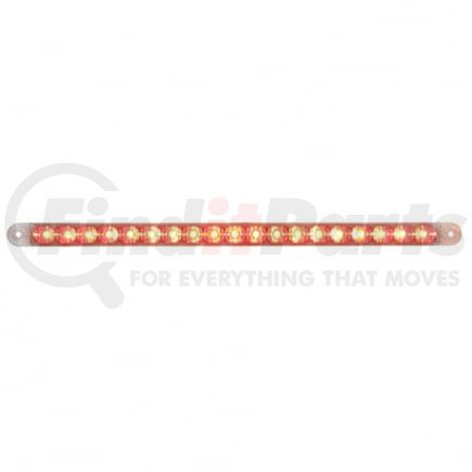 39776 by UNITED PACIFIC - Turn Signal Light - 12" Turn Signal Reflector Light Bar- Red LED/Clear Lens