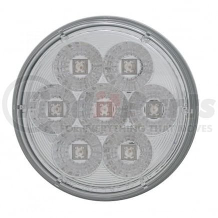 39925B by UNITED PACIFIC - Brake / Tail / Turn Signal Light - Bulk, 4" Round Reflector Light, 7 LED, Red LED/Clear Lens