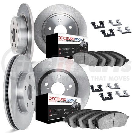 6614-11113 by DYNAMIC FRICTION COMPANY - Rotors with 5000 Euro Ceramic Brake Pads includes Hardware