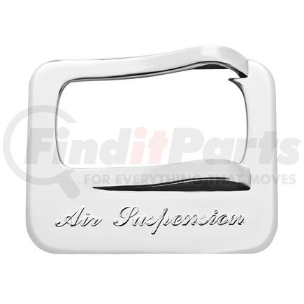 40972 by UNITED PACIFIC - Rocker Switch Cover - Air Suspension, Chrome, for Peterbilt