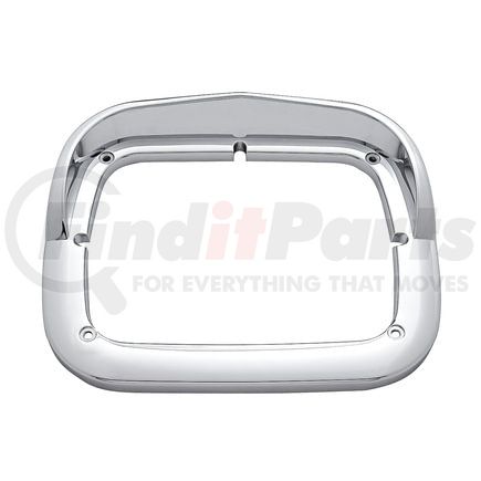 41113 by UNITED PACIFIC - Headlight Bezel - Single, with Visor