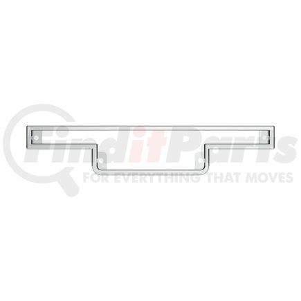 41010 by UNITED PACIFIC - Warning Light Panel Bezel - Chrome, Plastic, without Visor, for 1990-2000 Peterbilt 379/378/377