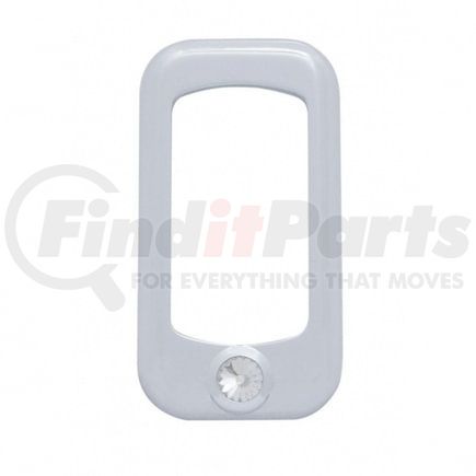 41143 by UNITED PACIFIC - Rocker Switch Face Plate - Rocker Switch Trim, with Clear Diamond