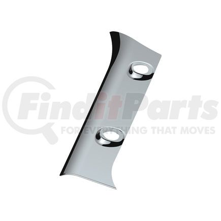 41430 by UNITED PACIFIC - Window Post Cover - Chrome, Plastic, Interior, Driver Side, for 2006-2021 Kenworth W900-Passenger