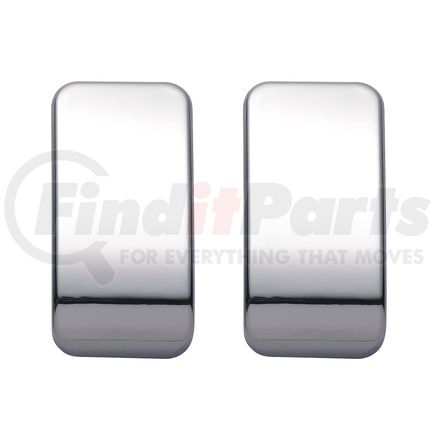 41453 by UNITED PACIFIC - Switch Covers - Chrome, Plastic, Blank, for Kenworth T680/T880/W990