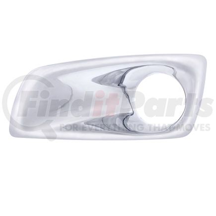 41527 by UNITED PACIFIC - Fog Light Cover - Bumper Light Bezel, Front, LH, Chrome, with Cut-Out, for 2007+ Kenworth T660