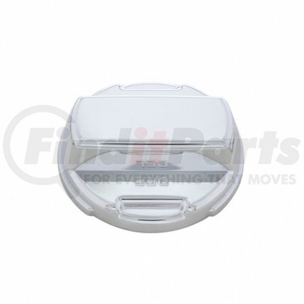 41694 by UNITED PACIFIC - Fuel Cap Cover - Chrome, Plastic, DEF Cap Cover, for Volvo & Mac