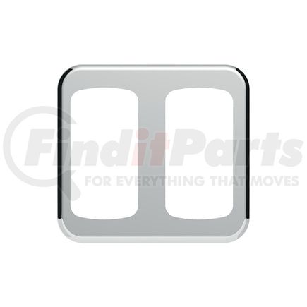 41913 by UNITED PACIFIC - Rocker Switch Face Plate - Rocker Switch Trim, Double, for Freightliner