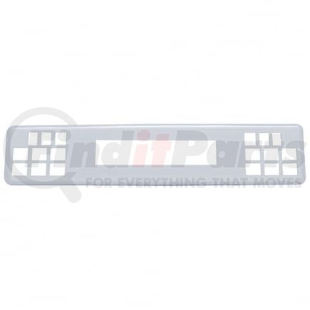 41965 by UNITED PACIFIC - Dash Warning Light Panel Cover - Chrome, Plastic, Center, for Freightliner