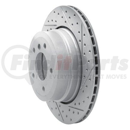 830-31075R by DYNAMIC FRICTION COMPANY - Geoperformance Rotor - Drilled and Slotted