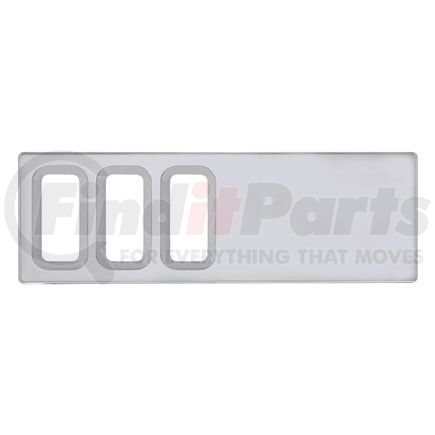 42216 by UNITED PACIFIC - Dash Switch Cover - Dash Switch Panel Cover, 3 Openings, for International