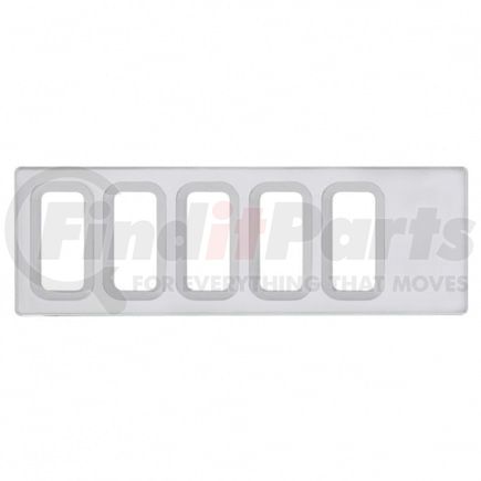 42218 by UNITED PACIFIC - Dash Switch Cover - Dash Switch Panel Cover, 5 Openings, for International