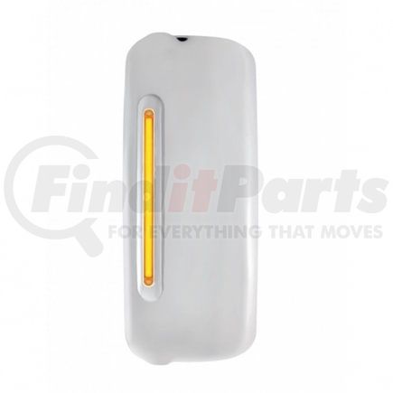 42398 by UNITED PACIFIC - Door Mirror Cover - LH, with 24 Amber LED 12" "Glo" Light, Amber Lens, for 2005+ Freightliner Century & Columbia