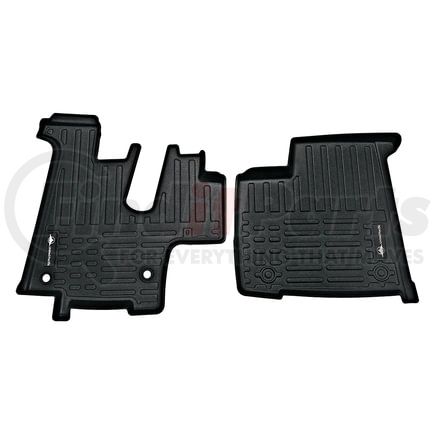 42510 by UNITED PACIFIC - Floor Mat Set - Black, RigGear, For Kenworth W900/T800 (2006-23), T660 (2008-17)