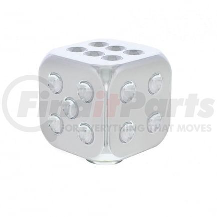 70605 by UNITED PACIFIC - Manual Transmission Shifter Knob - Chrome, Dice