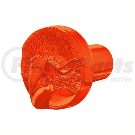 71044 by UNITED PACIFIC - Air Brake Valve Control Knob - Zinc Die-Cast, Eagle Design, Cadmium Orange