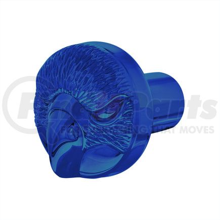 71045 by UNITED PACIFIC - Air Brake Valve Control Knob - Zinc Die-Cast, Eagle Design, Indigo Blue