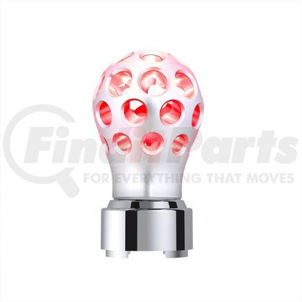 71090 by UNITED PACIFIC - Manual Transmission Shift Knob - Annodized, Phoenix Style, Thread-On, with Red LED