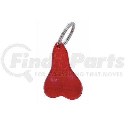 78013B by UNITED PACIFIC - Key Chain - 2-1/2" Small Plastic, Low-Hanging Balls Novelty, Red