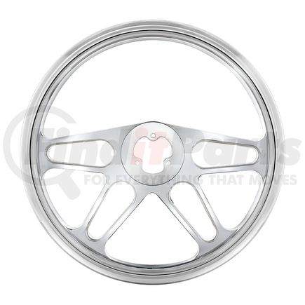 88154 by UNITED PACIFIC - Steering Wheel - 18", Chrome Aluminum "4-Spoke", Style