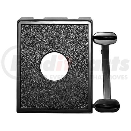 98320 by UNITED PACIFIC - Switch Mounting Panel - Black, with 1/2" Round Hole