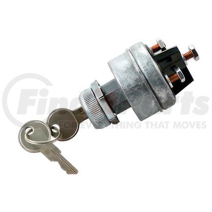 98394 by UNITED PACIFIC - Ignition Switch - 4 Position, Die Cast Housing, fits 3/4 to 1" Hole, with Keys