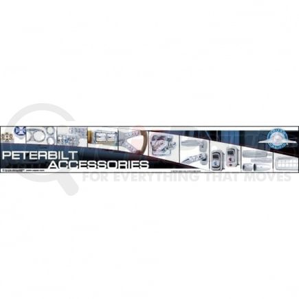 99032 by UNITED PACIFIC - Product Identification Label - Peterbilt Fixture/Header Sign