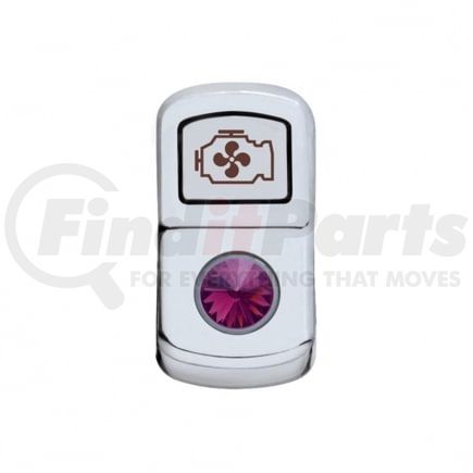 45086 by UNITED PACIFIC - Rocker Switch Cover - "Engine Fan", with Purple Diamond