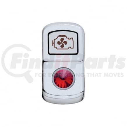 45087 by UNITED PACIFIC - Rocker Switch Cover - "Engine Fan", with Red Diamond